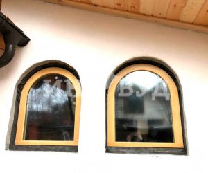 Остекление дома в подмосковье деревянными окнами со стеклопакетами